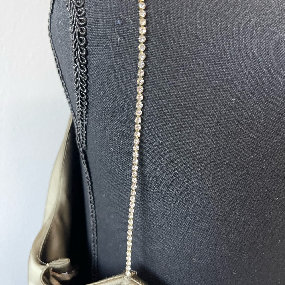 House of Harlow 1960 Strapless Satin Dress in Gold. DRESS HAS BEEN ALTERED! - Picture 8 of 15